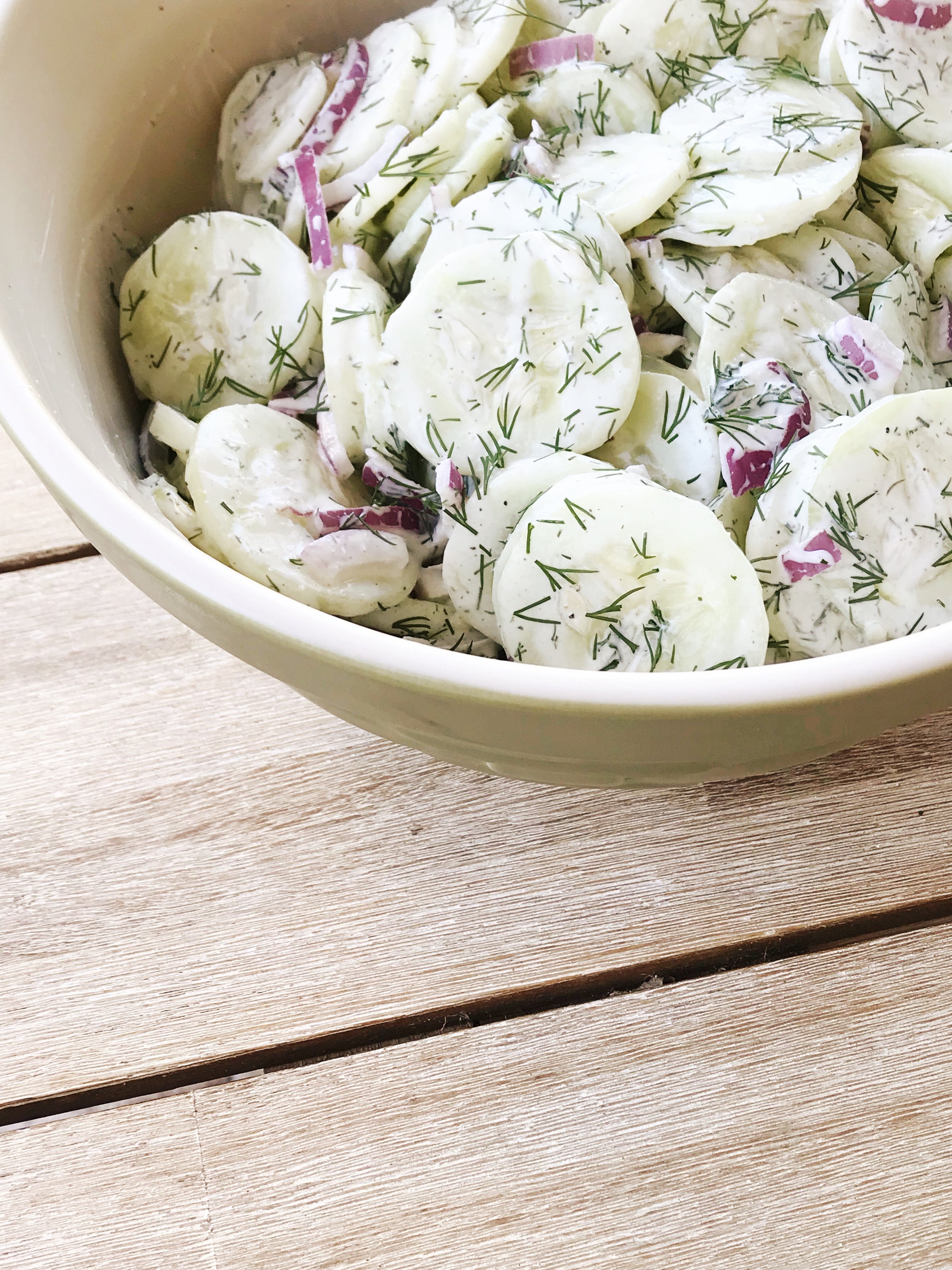 yummy cucumber dill salad