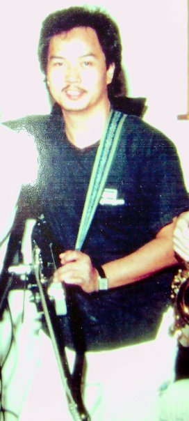 Alex Wan with Instrument