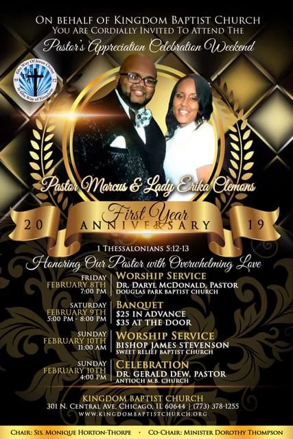 Pastor's Appreciation Celebration Weekend