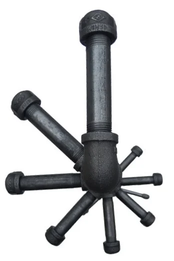 Black pipe coat rack
