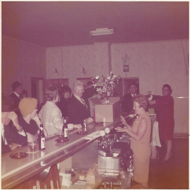 Penne's Haven tavern: My grandfather and Mom are at the bar  and great aunt Wanda is behind the bar.