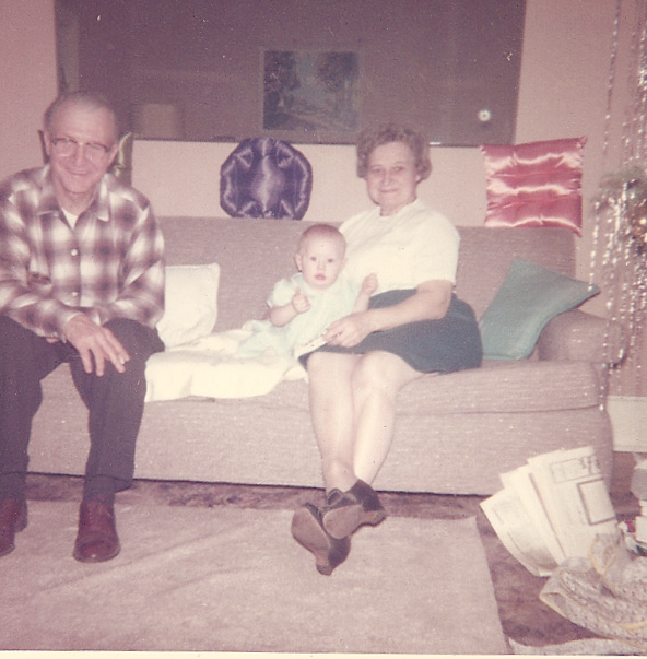 Grandma and Grandpa Atwell with yours truly.