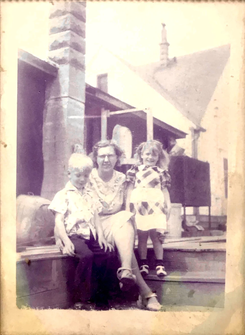 Cousin Jim with his Mom and Sister