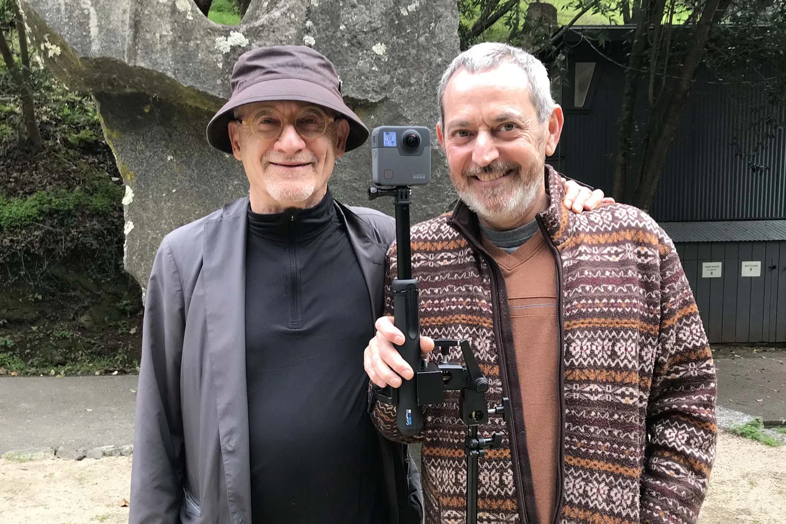 Danny Altman, the GoPro Fusion and yours truly.