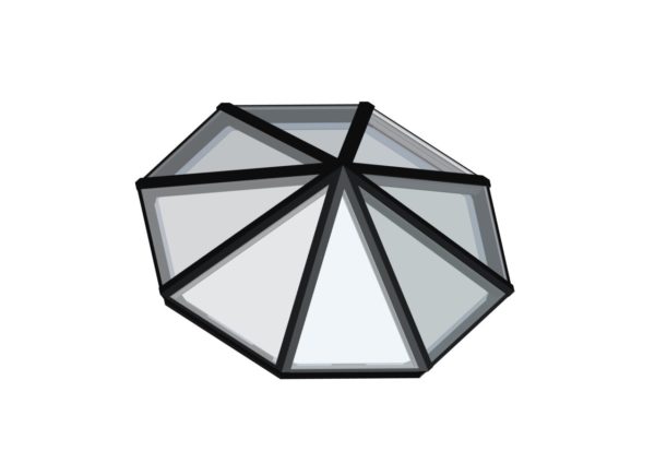 Octagonal Pyramid</br>Glass, Hurricane Rated or Polycarbonate Available