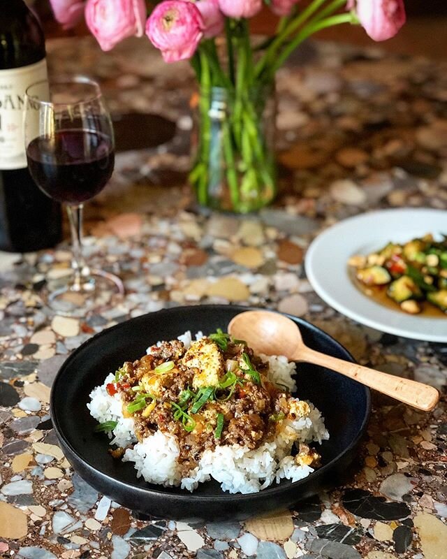 MAPO. EFFIN&rsquo;. TOFU. 🔥🔥🔥 I had a go at making my own tofu using store-bought soy milk (instead of freshly made soy milk) and the odds were stacked up against me as they usually contain additives that prevent it from coagulating. But.........t