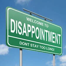 Dealing with disappointment and discouragement