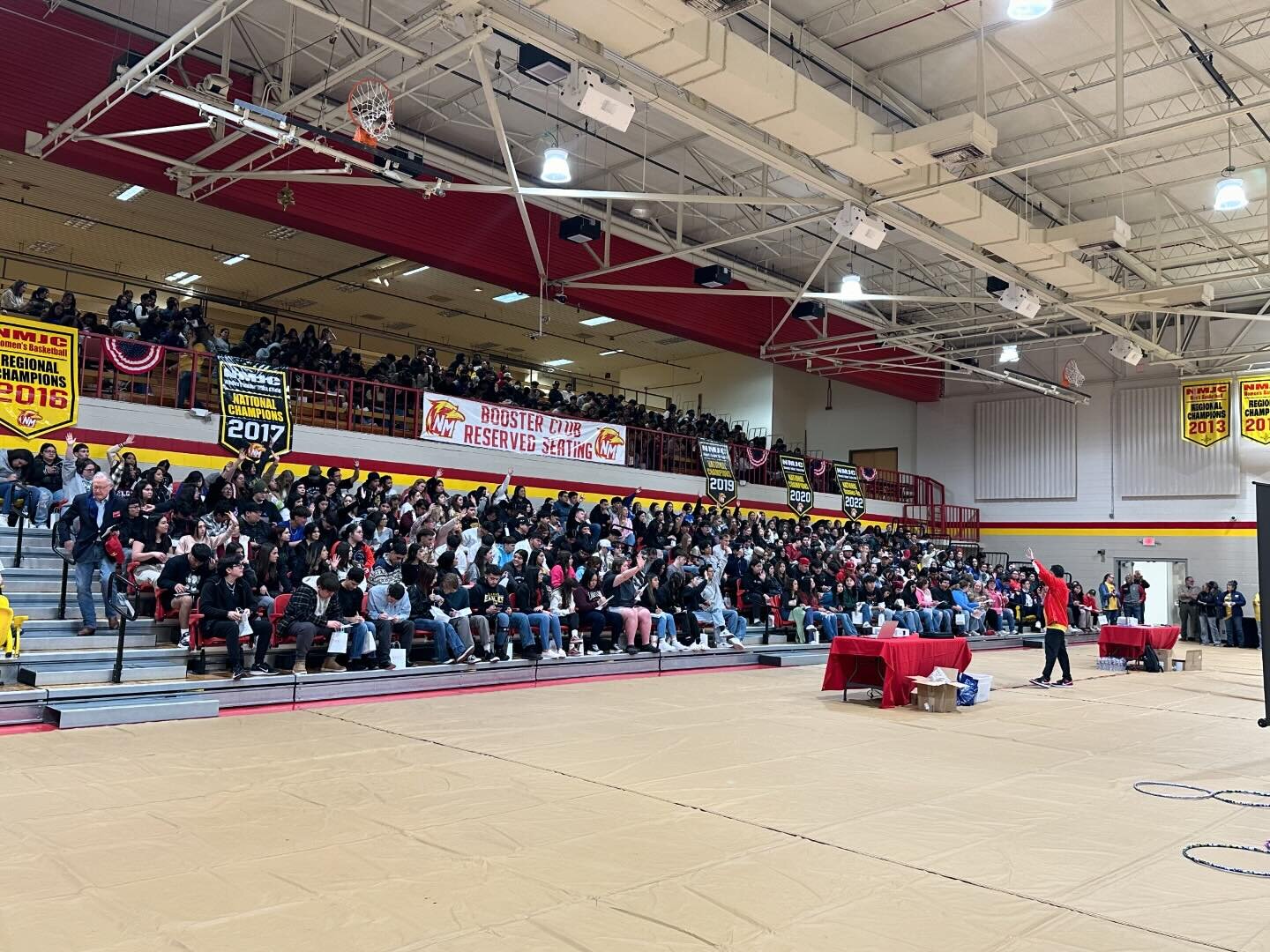 It&rsquo;s not often that my two professional worlds collide but this morning they did! I had the privilege to speak and kick off our Annual Discover Day at @newmexicojuniorcollege. We had 630 high school juniors and seniors on campus to &ldquo;Disco