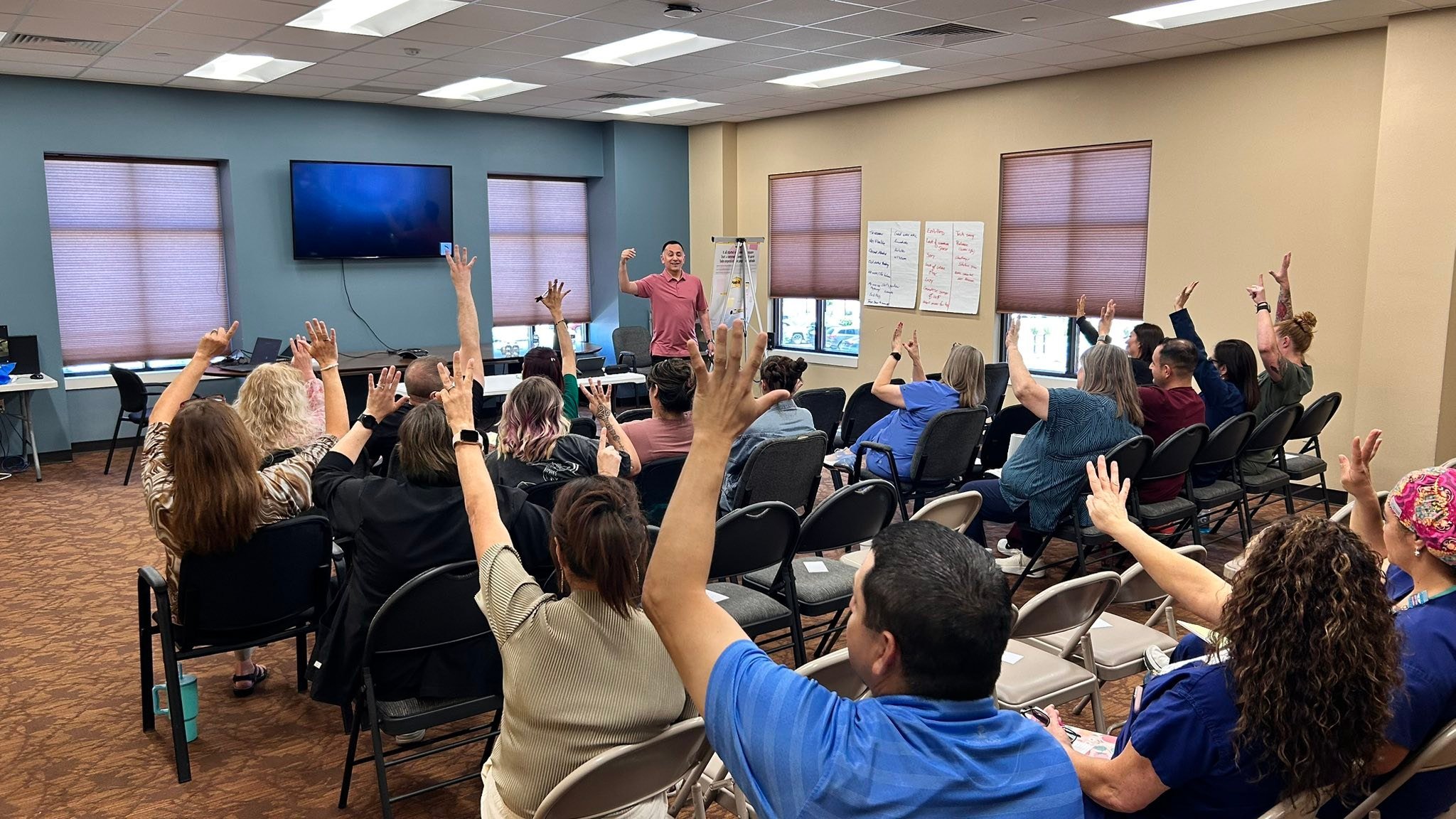 After being off the road for about six weeks, it was invigorating to be back out there! This afternoon, I was with a group from @threecrosseshospital in Las Cruces, NM - first time speaking in this city too! We dove into &ldquo;Generations&rdquo; and