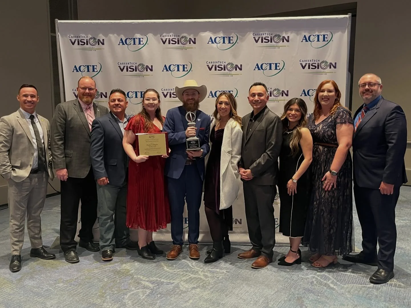 One of the highlights of being at the ACTE Annual Conference was to support our friend and educational partner, Paden Hagler. He was not only one of 5 finalists for New Teacher of the Year but it was such a joy to hear his name called as the national