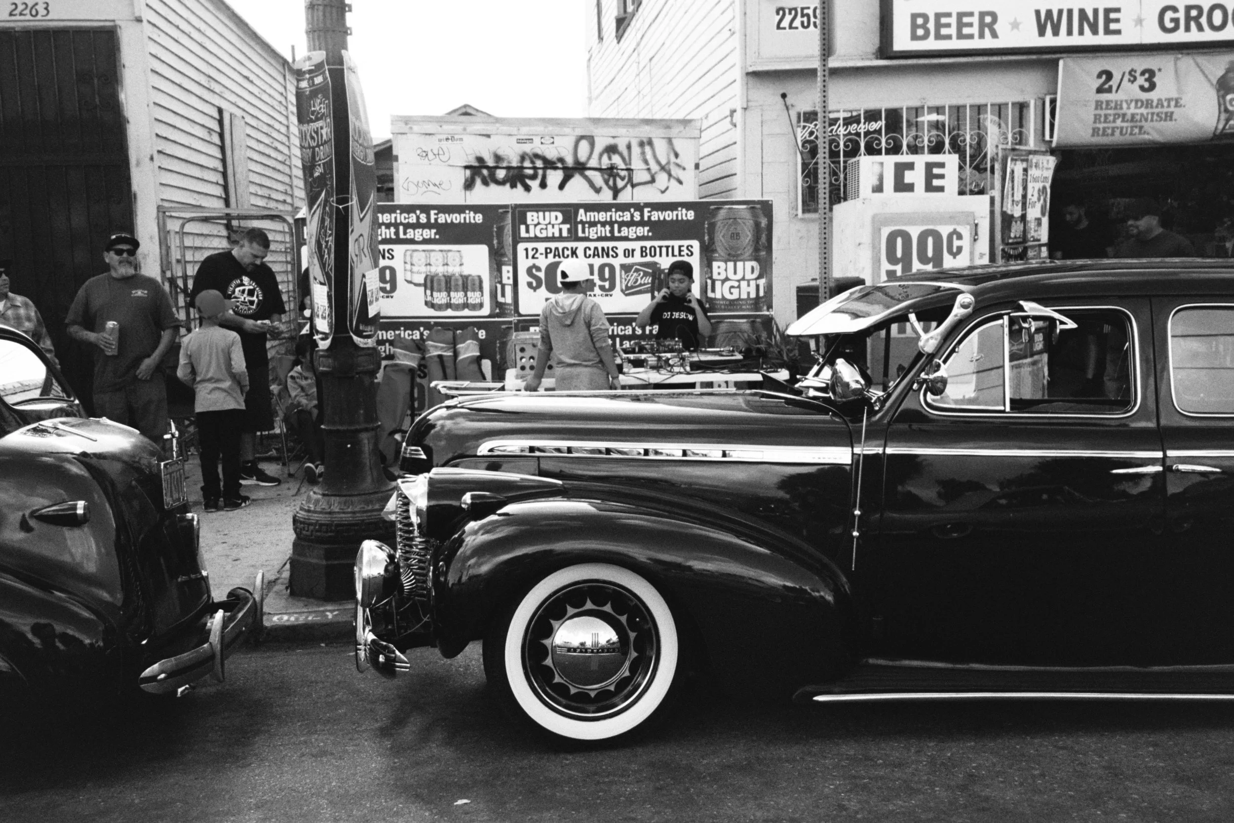 Analog photograph by Chata documenting lowrider culture