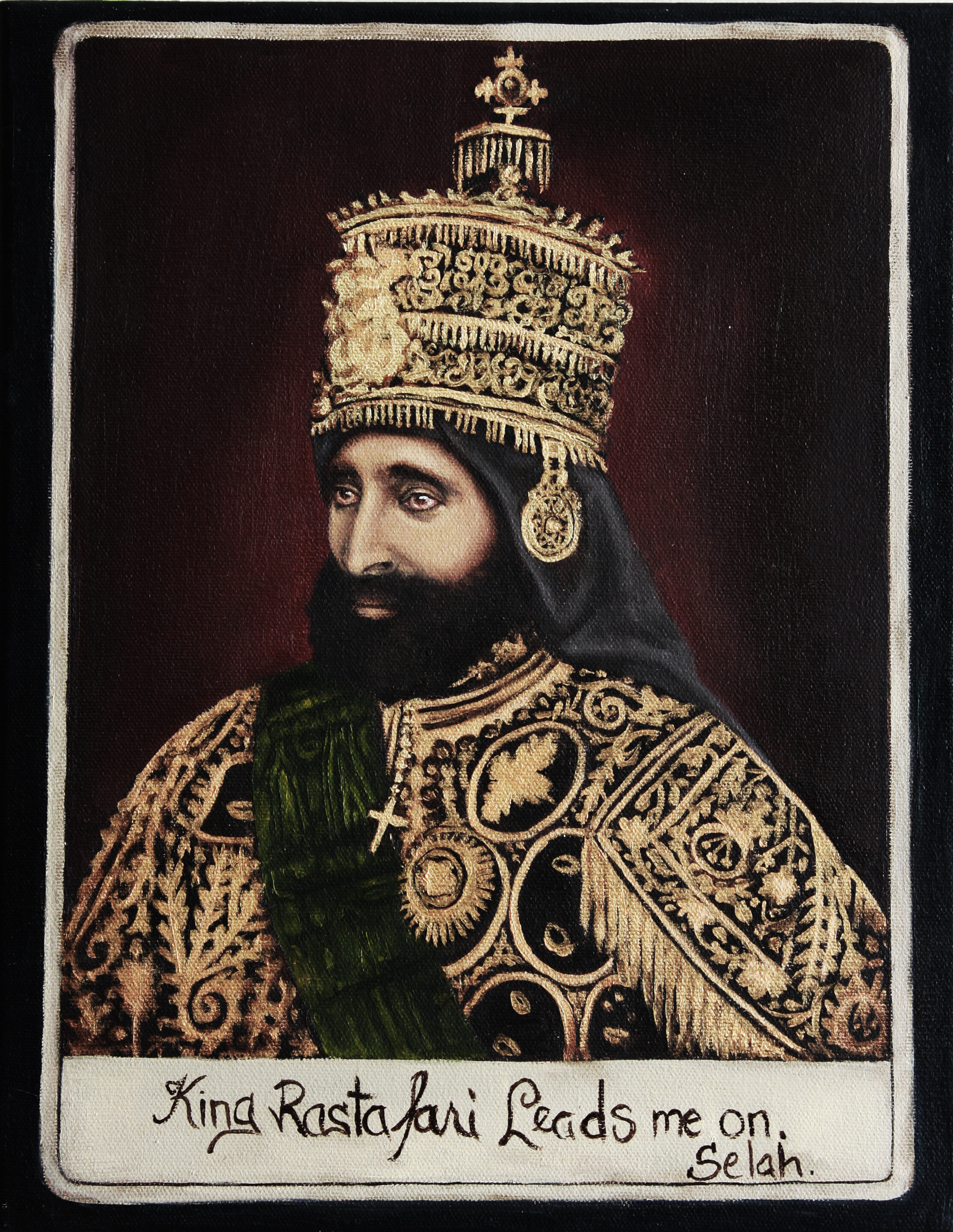 Haile Selassie Postcard