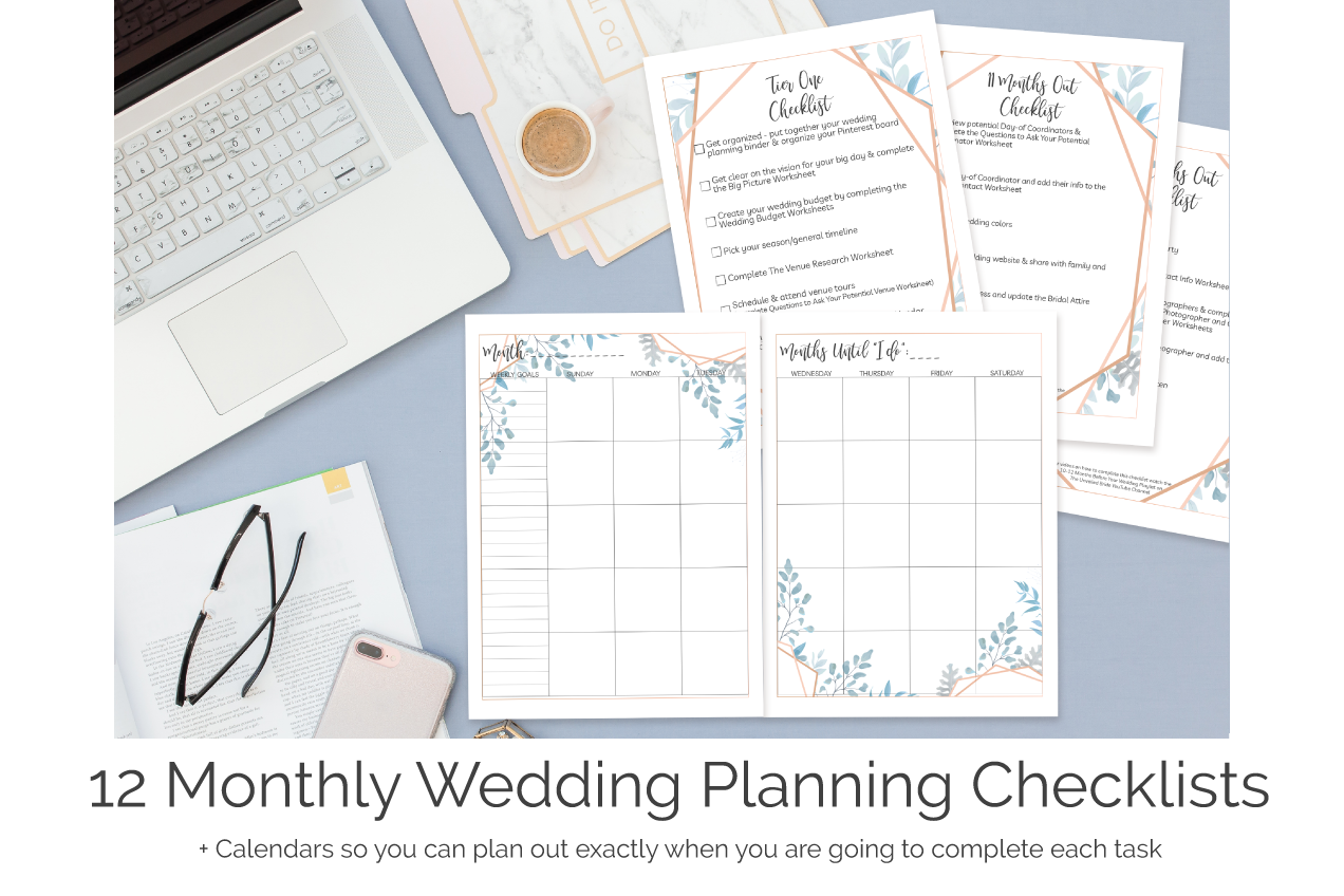 DELUXY The Ultimate Wedding Planner Book & Organizer For The Bride - C