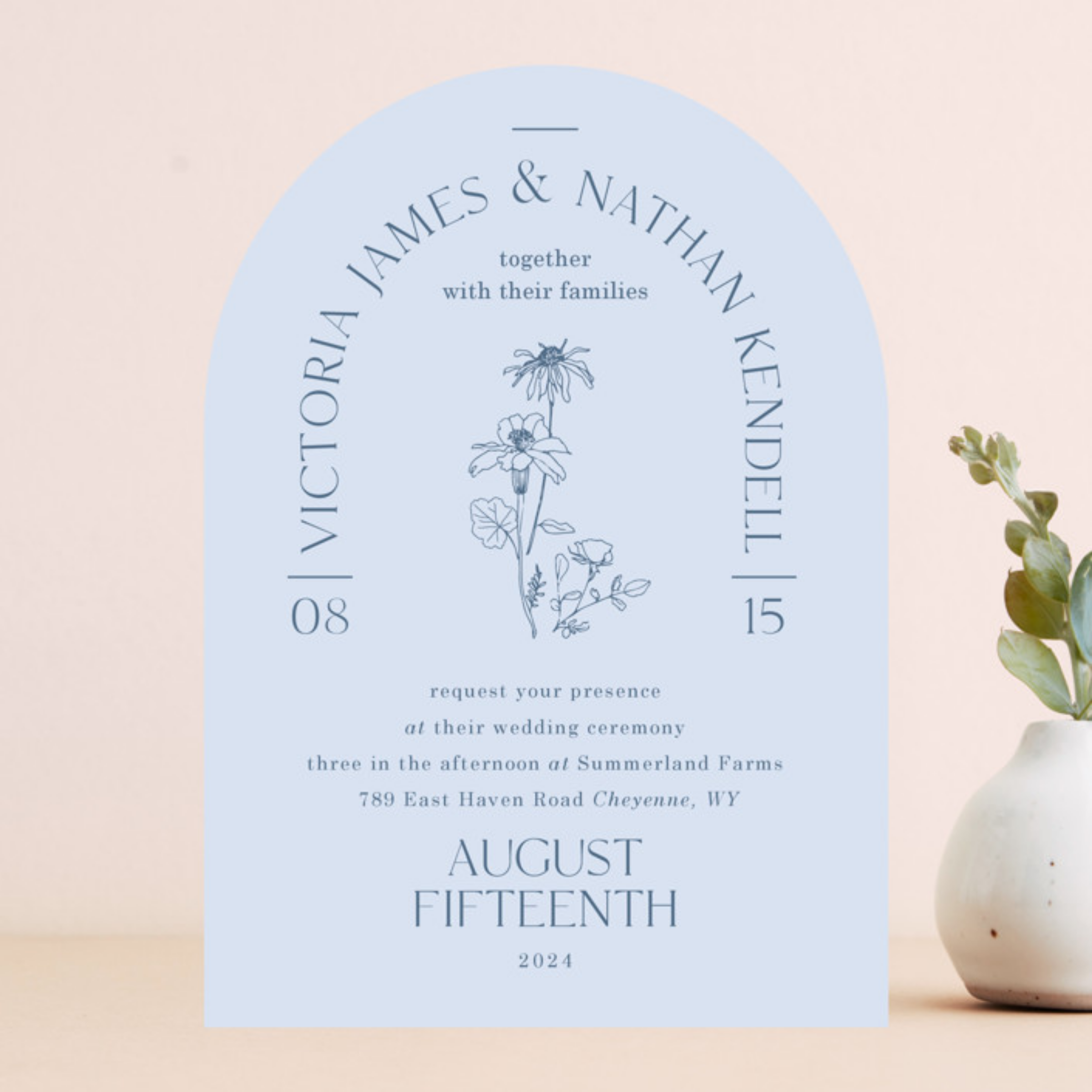 Floral Type Arch by Minted