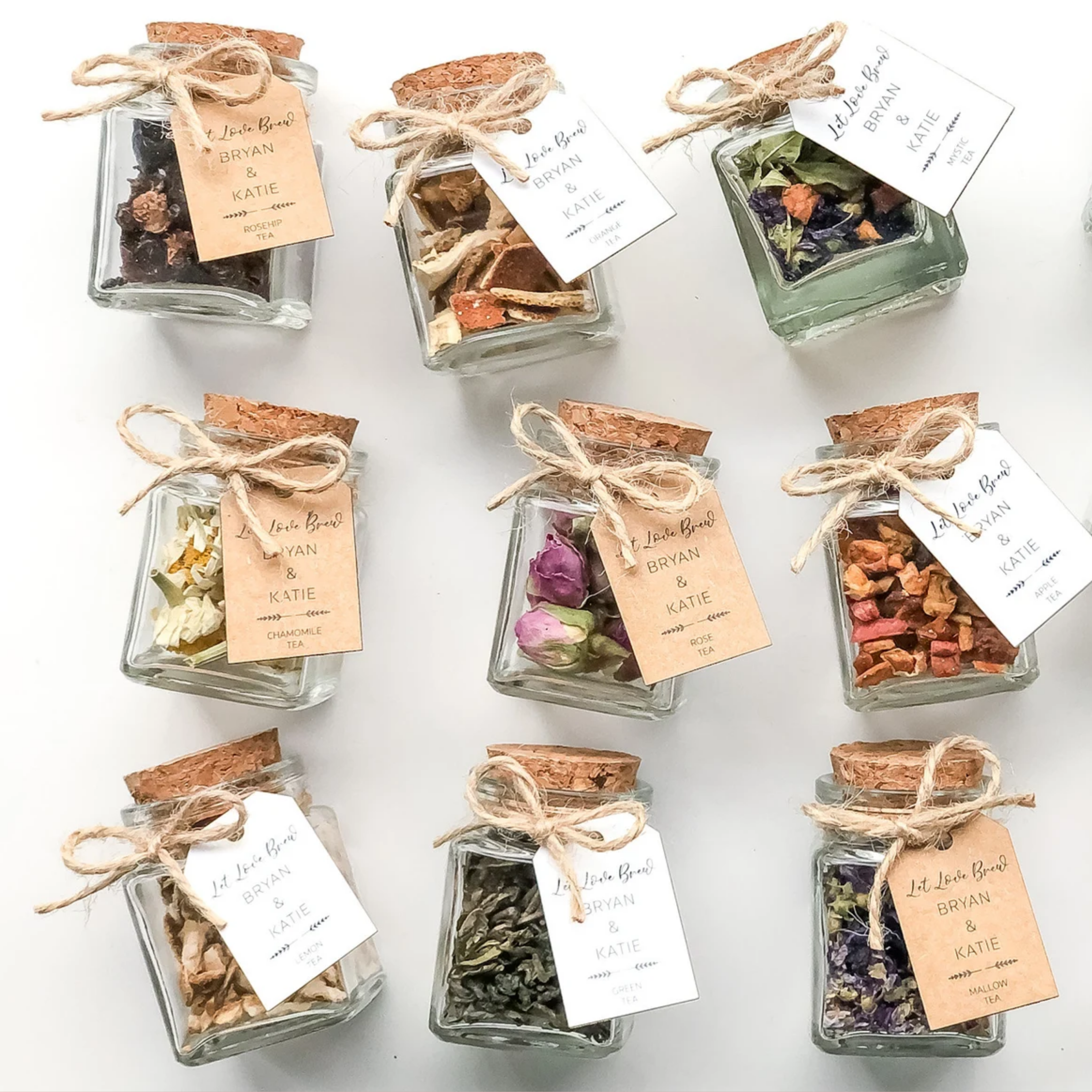 Loose Leaf Tea Favors by Etsy