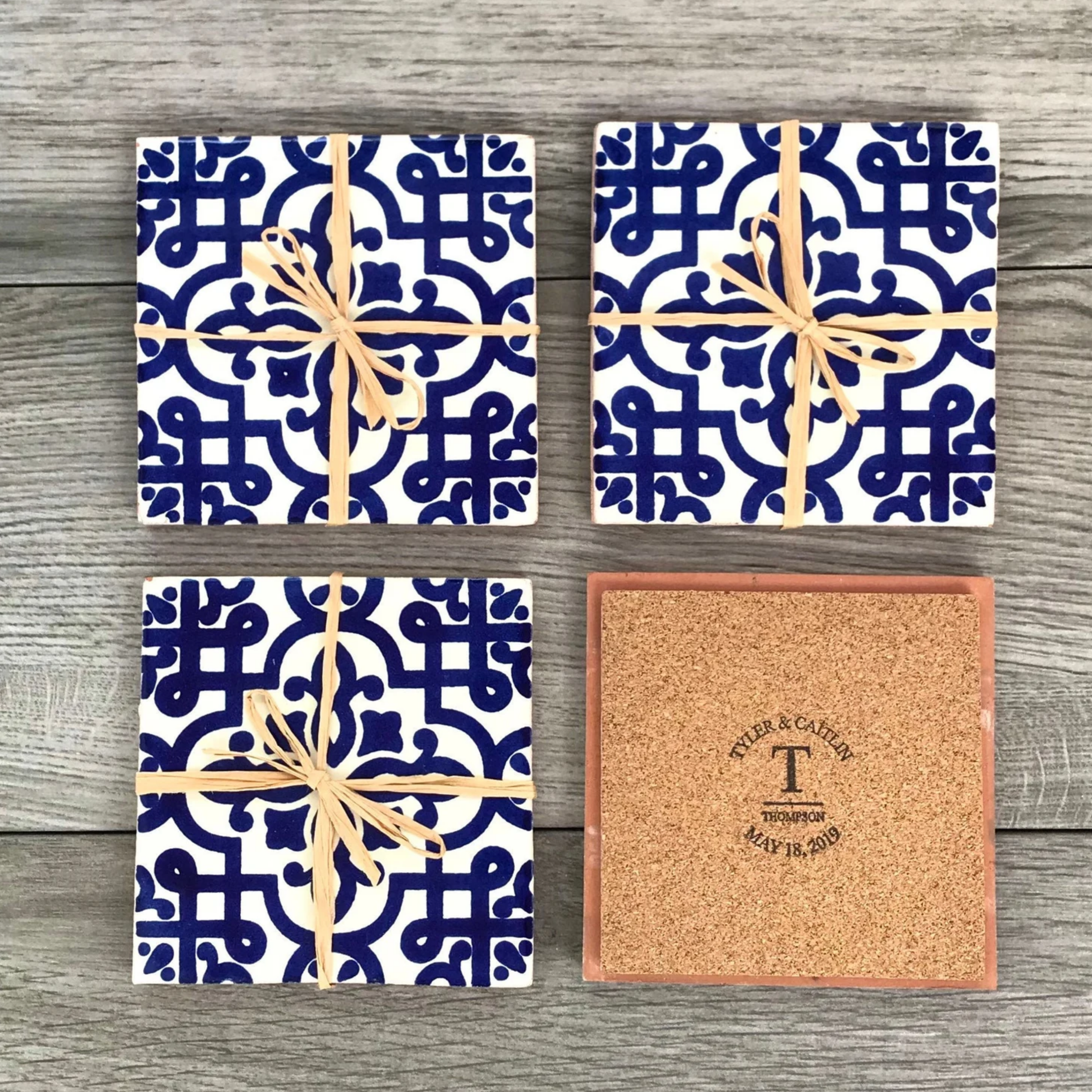 Tile Coaster Favors by Etsy
