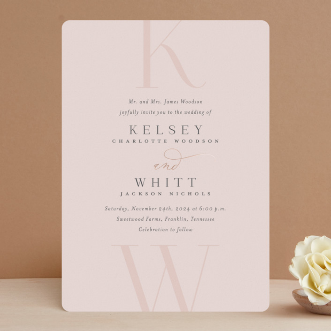 Over Monogram by Minted