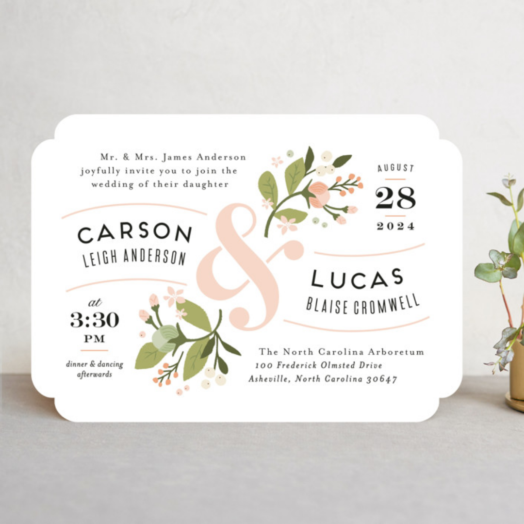 Floral Ampersand by Minted