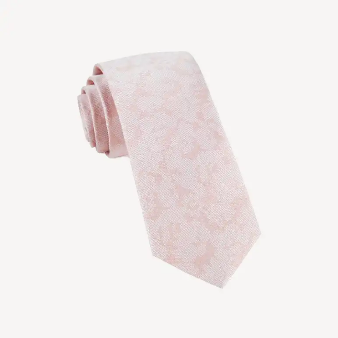 Blush Floral Tie by SuitShop