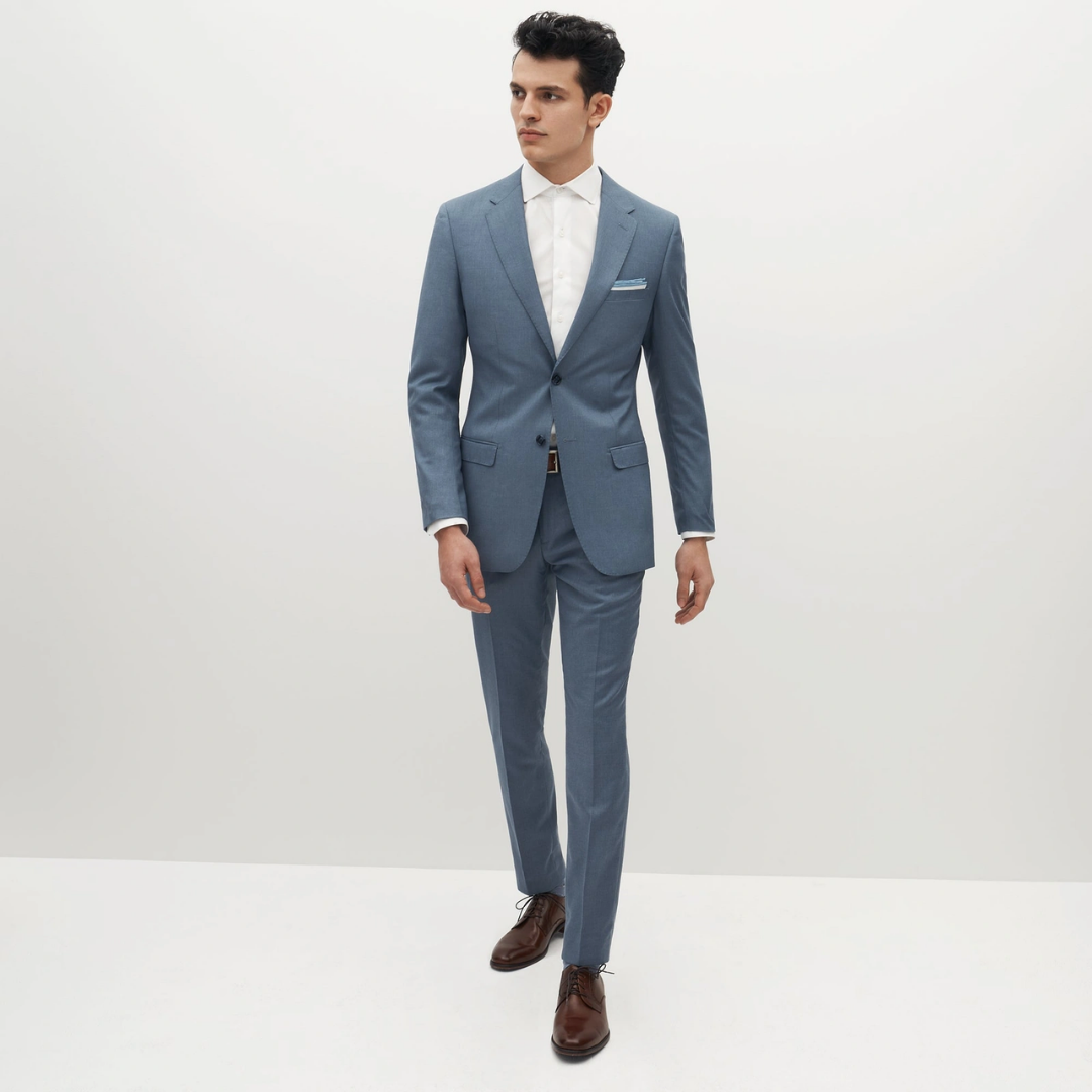 Dusty Blue Suit by SuitShop