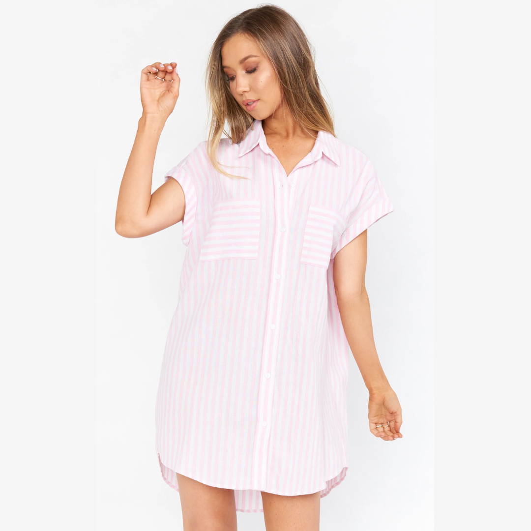 Stripe Shirt Dress by Show Me Your Mumu