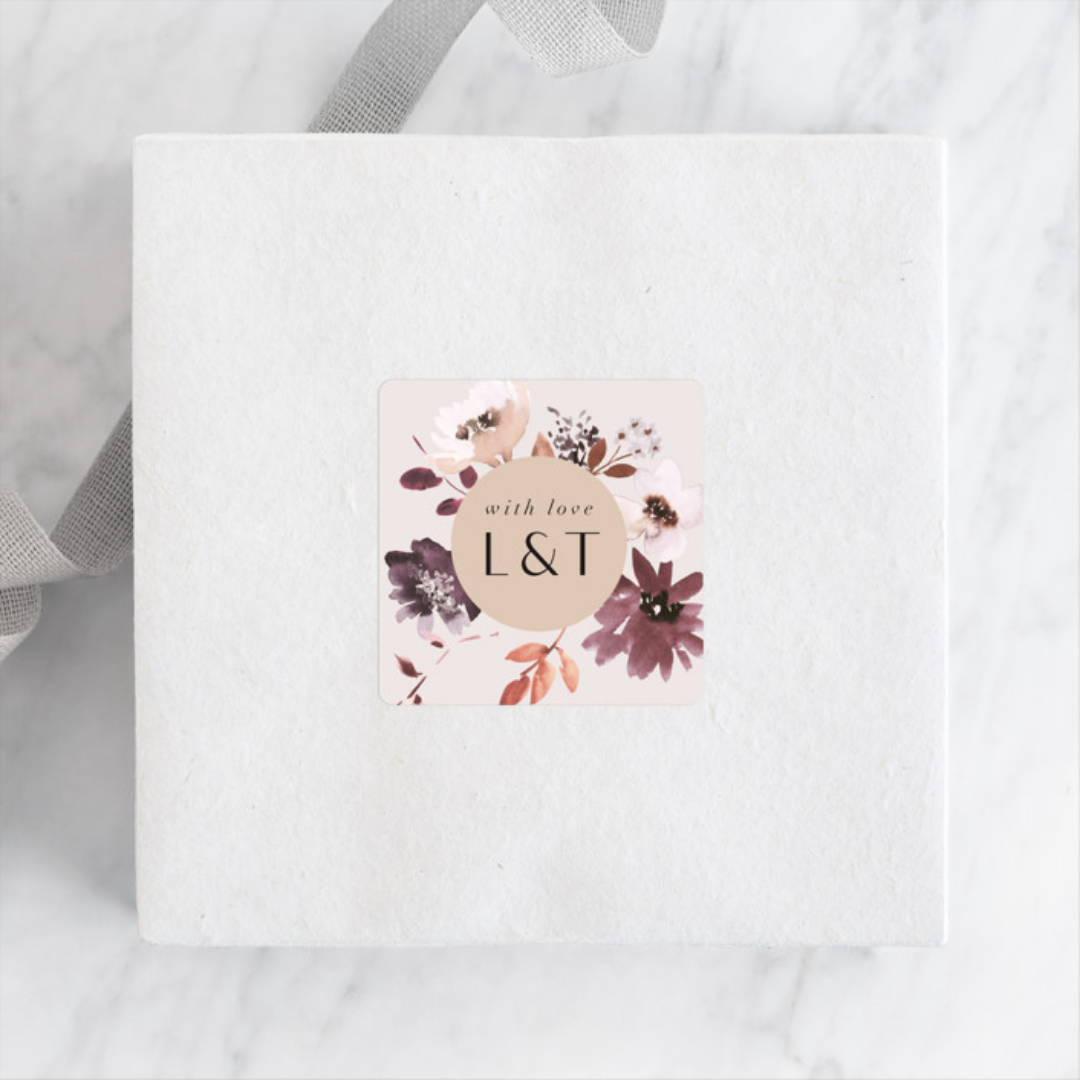 Floral Favor Sticker by Minted