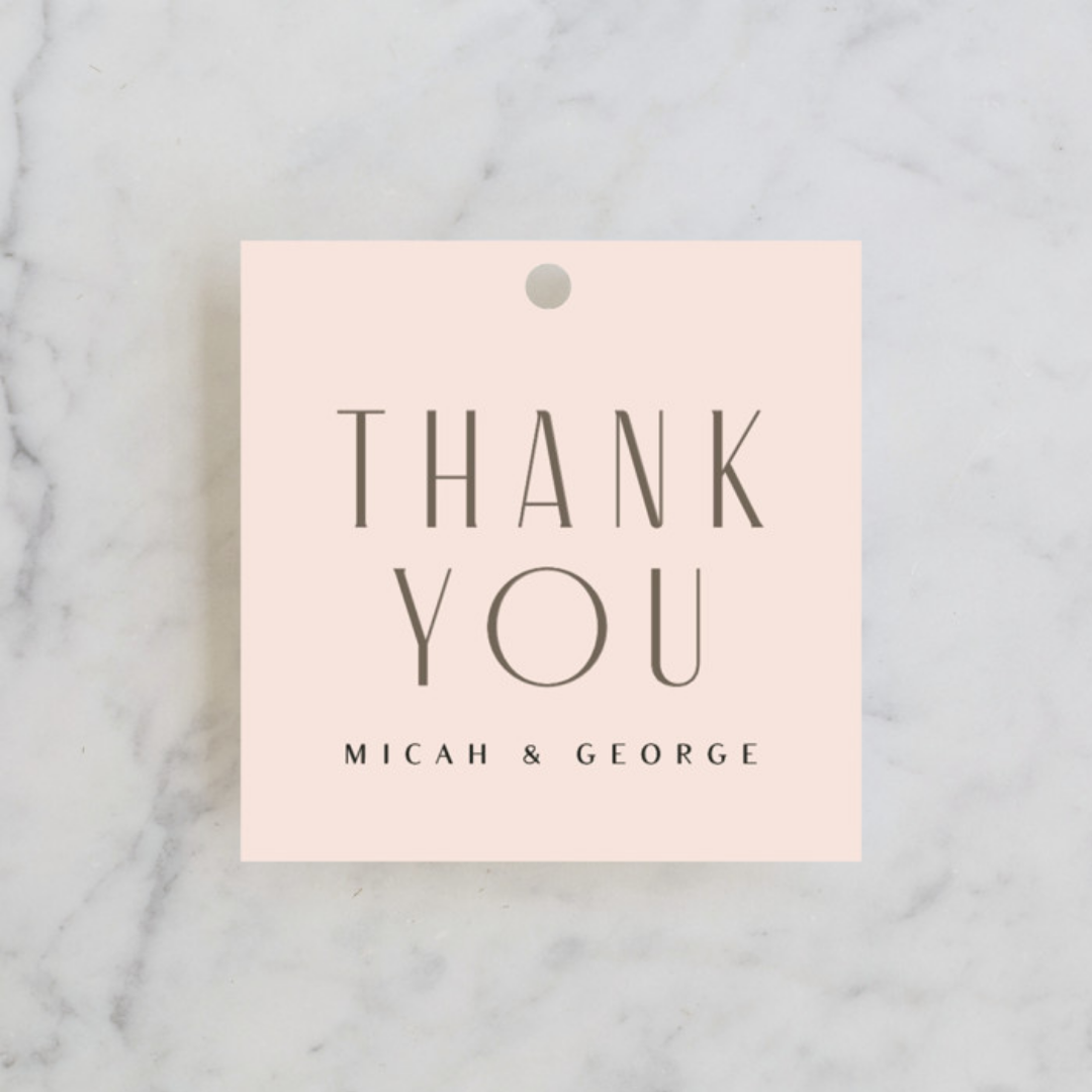 Thank You Tag by Minted