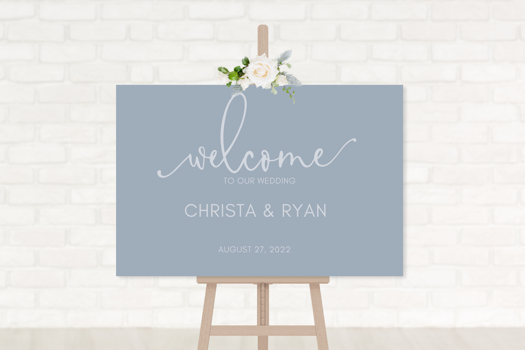 Simple Personalized Welcome Sign
