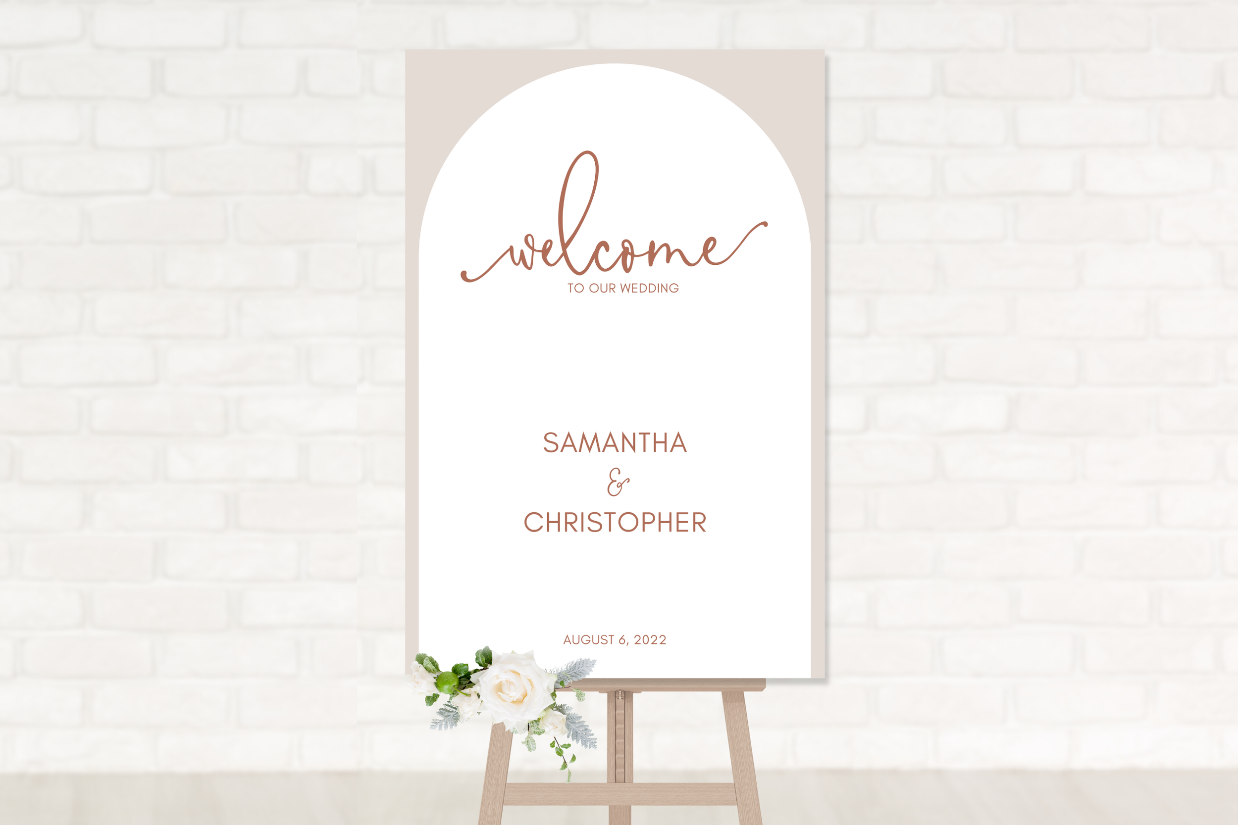 Simple Wedding Sign Mockup - Easel - Welcome - Light.png