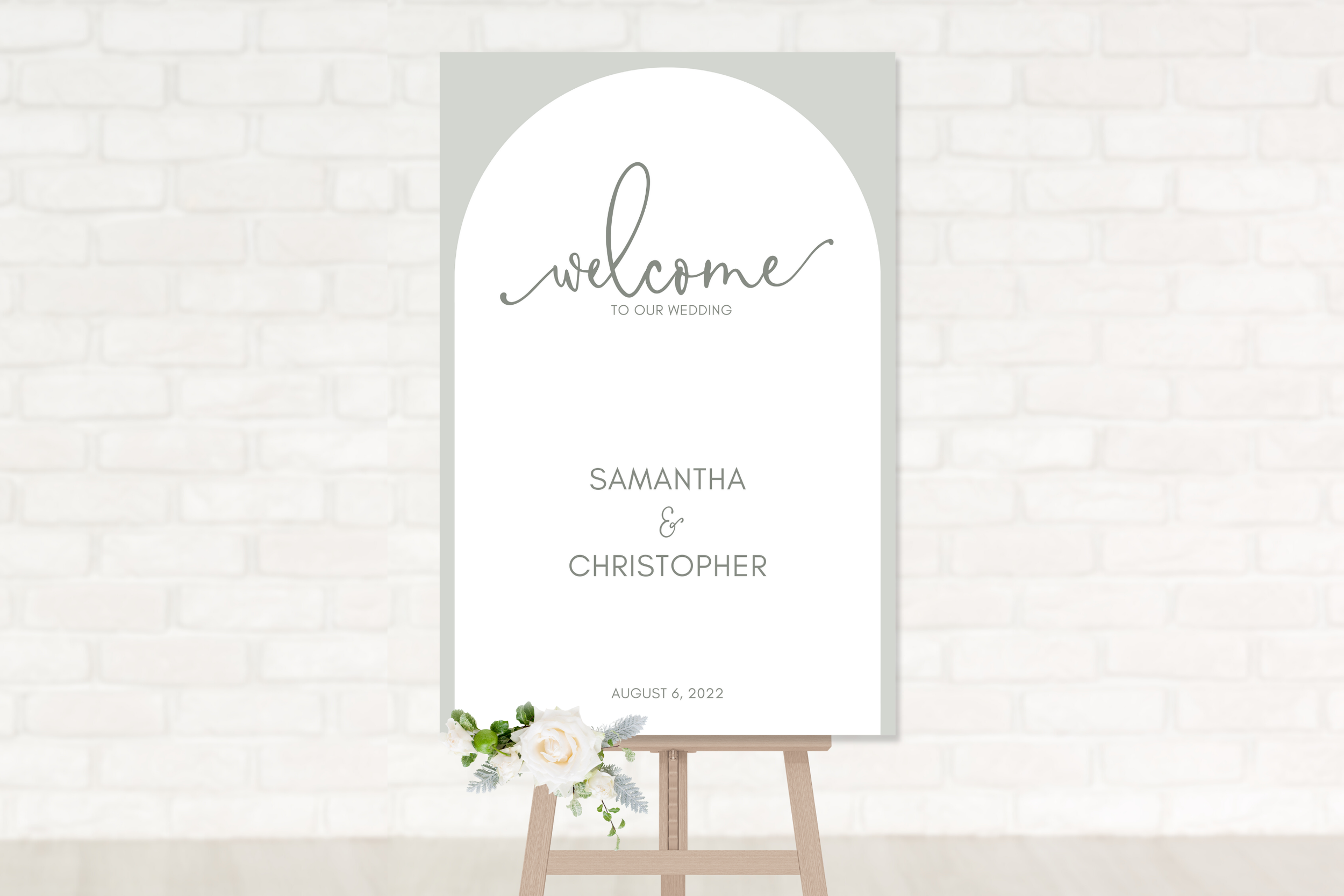 Simple Wedding Sign Mockup - Easel - Welcome - Light.png