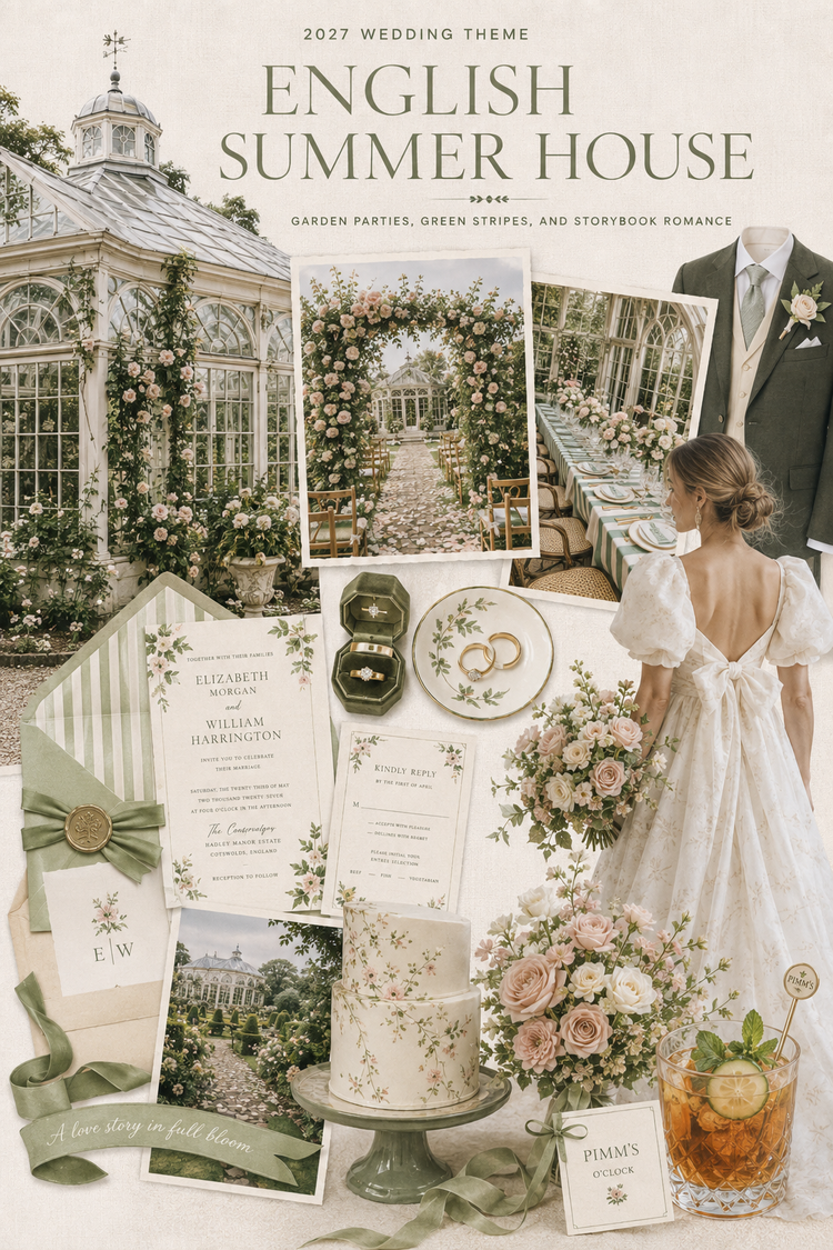 Glass conservatory wedding venue inspiration