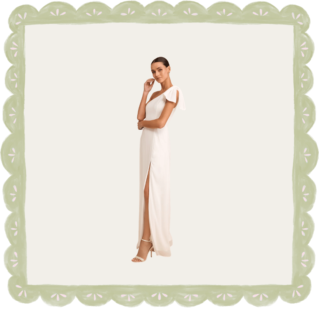 Lulus Bow Shoulder Maxi