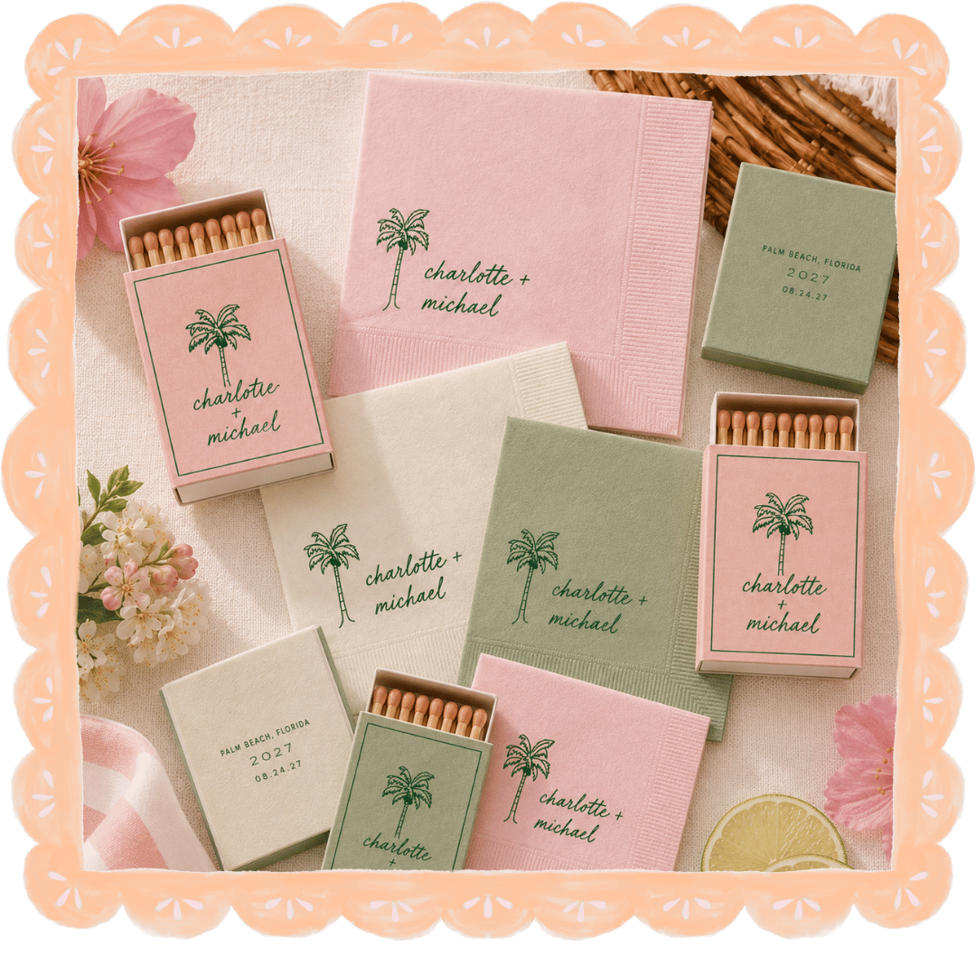 Custom Matches &amp; Cocktail Napkins