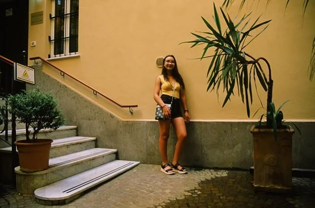 My little sister-in-law in Rome over the summer on film 🎞 She&rsquo;s literally the coolest, but I think in this day and age, pretty much all 16-year-olds are like next level awesome. Can&rsquo;t wait to see the positive direction they shift the wor