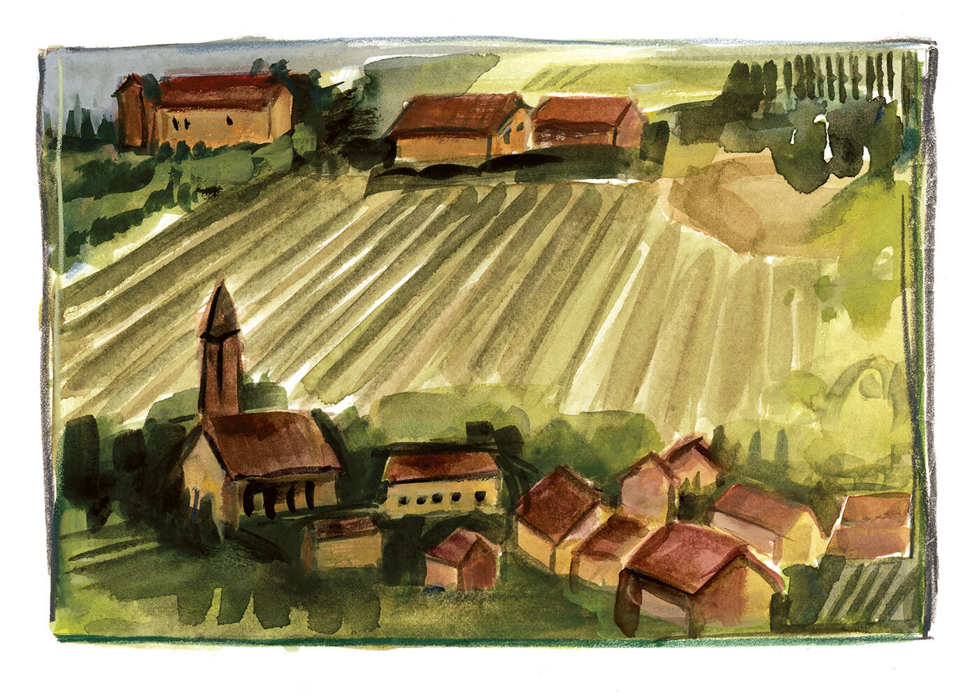 Auvillar, Southern France