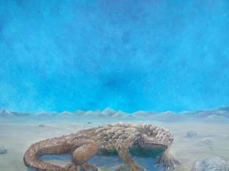   Sunday Afternoon in Death Valley   Oil pastel  24”x18”  $400.00  Prints available 