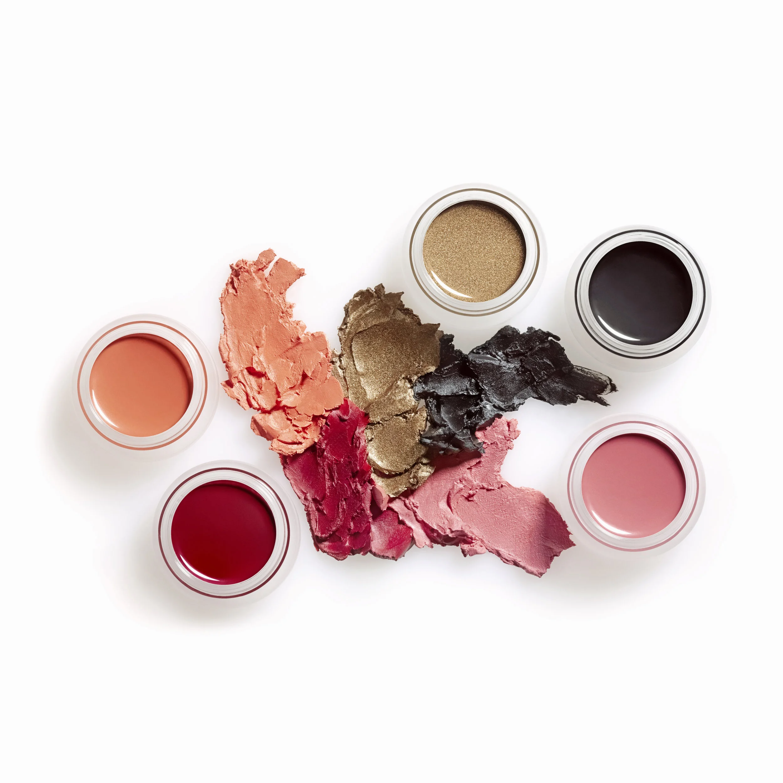 The current collection includes (clockwise from the top) Empire (gold), Cacophony (black), Entranced (pink), Chromatic (red), and Oasis (coral). Photos: Courtesy of R₂R.