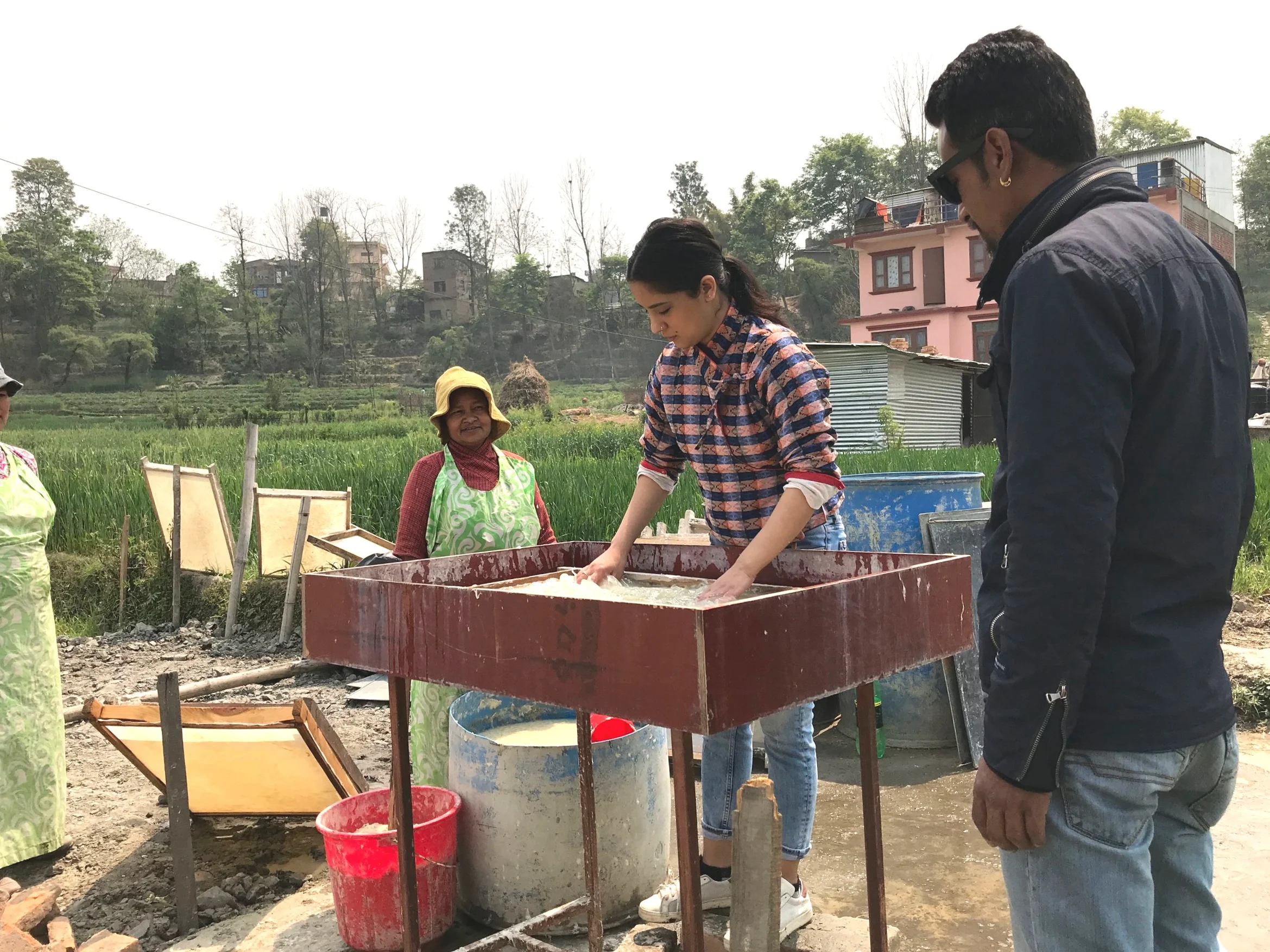 Rhi went through the entire box-making process herself in Bhaktapur, Nepal.