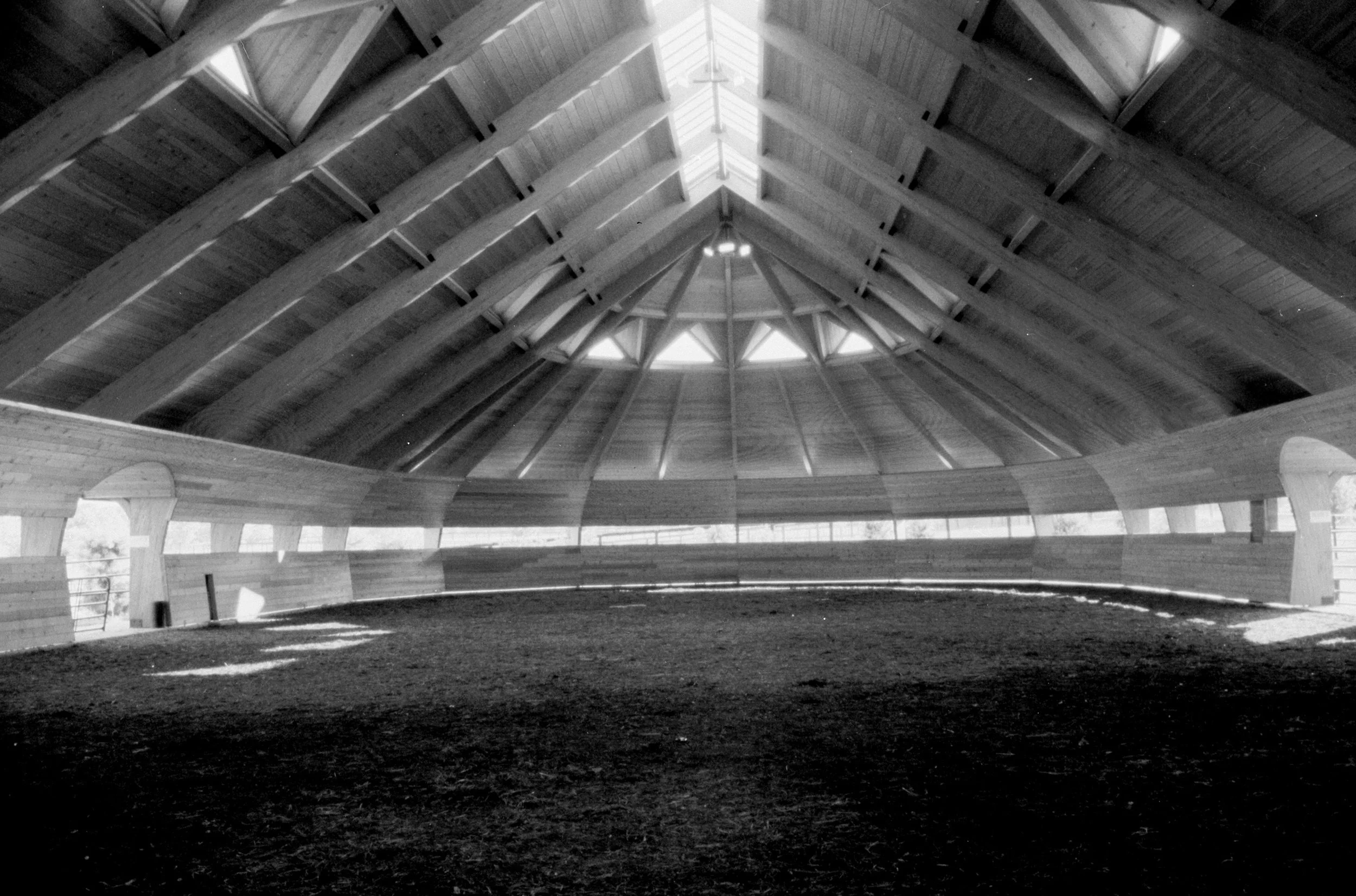 Gainesway Farm, Lexington KY lunging ring building
