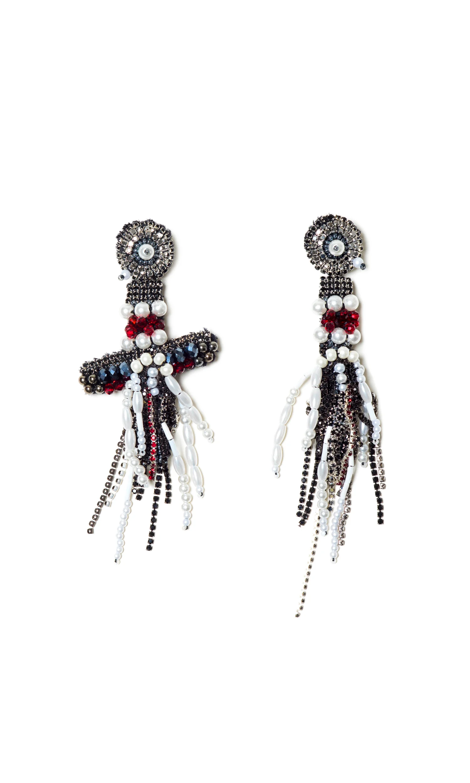 Lada Legina Handmade Jewelry | Fashion Star Cross Earrings