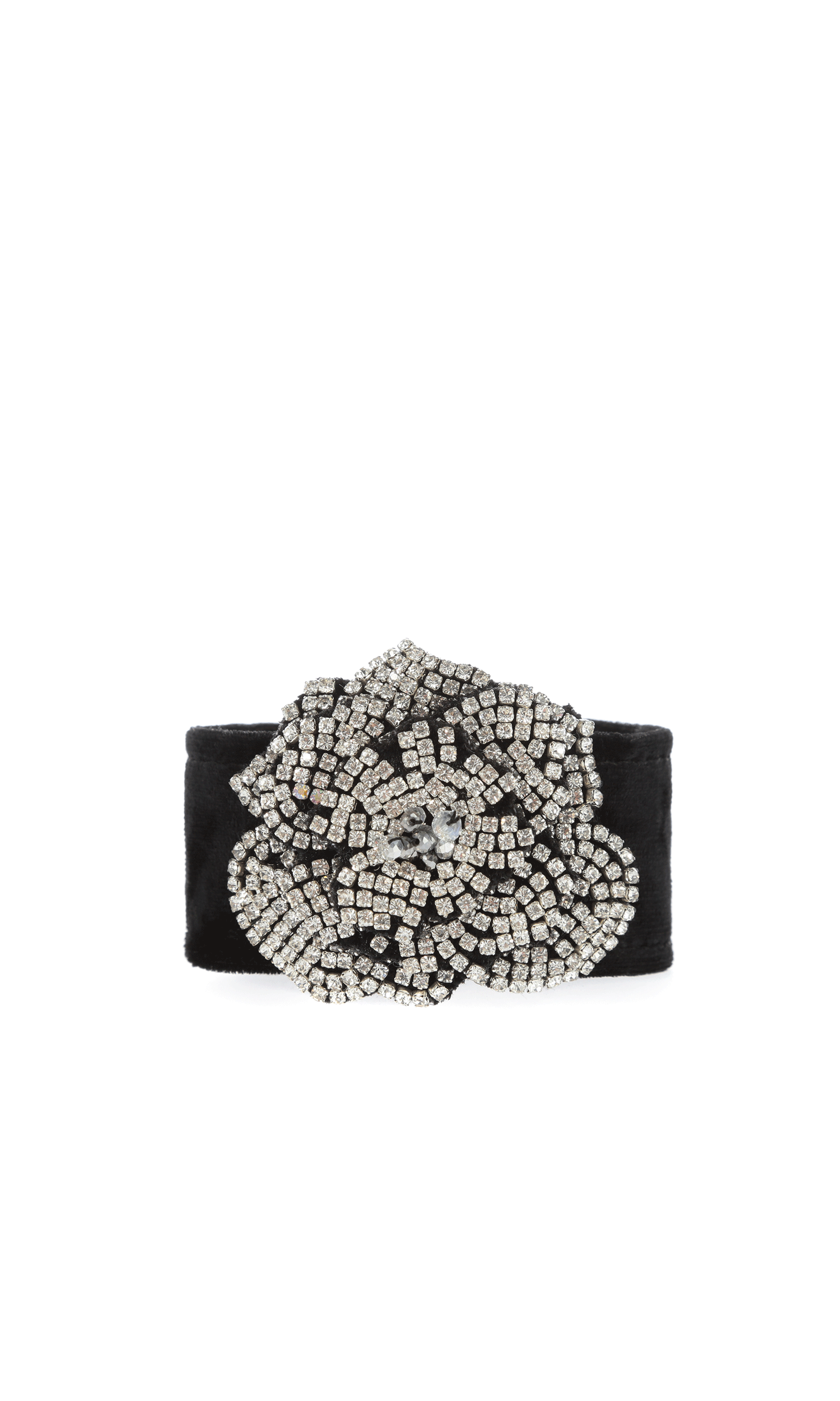 Silver Rose Corsage Wrap Bracelet LADA LEGINA JEWELRY