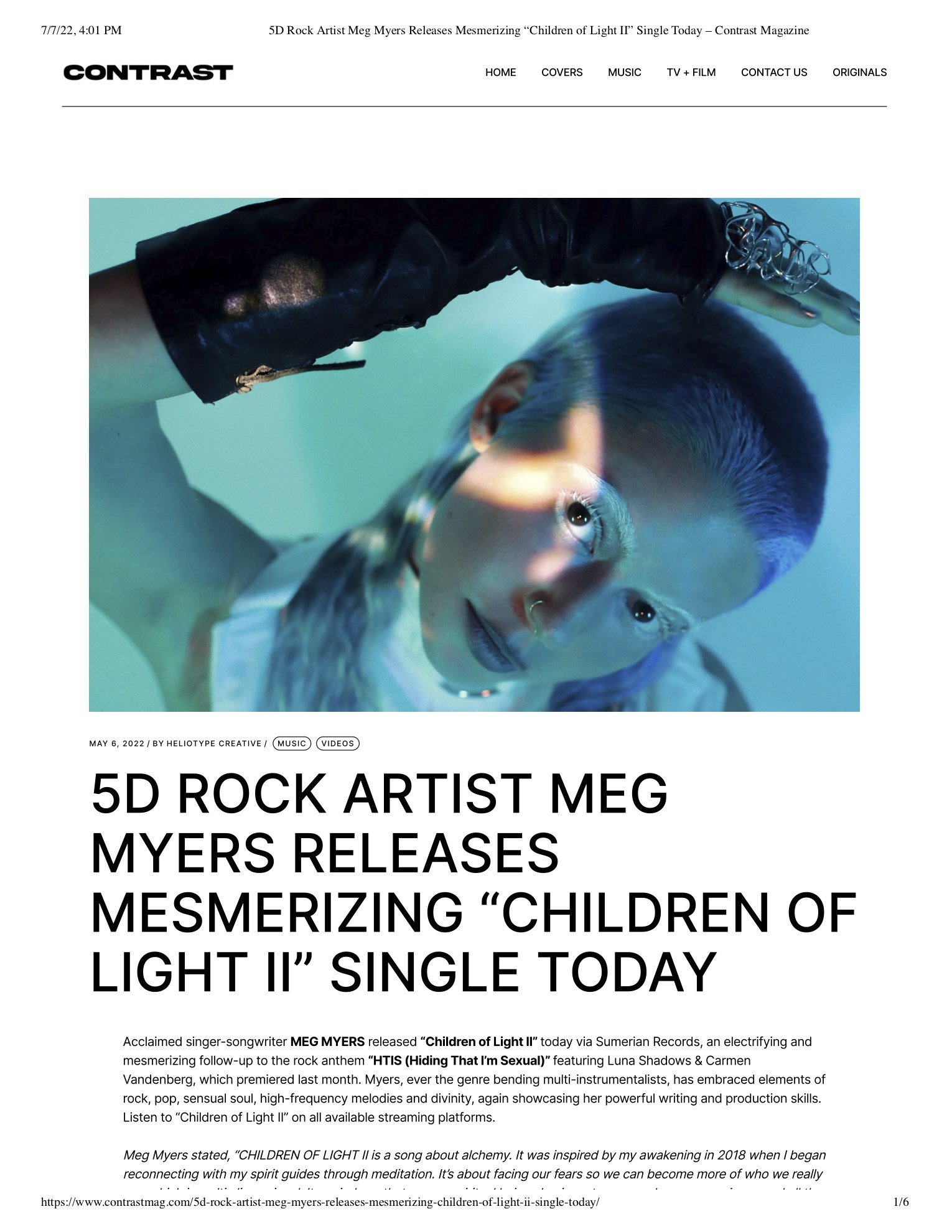 Contrast Mag Lada legina 3d printed 5D Rock Artist Meg Myers Releases Mesme...t II” Single Today – Contrast Magazine.jpg