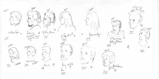 Drawing: Clark v. State jury by Mary Fung Koehler.