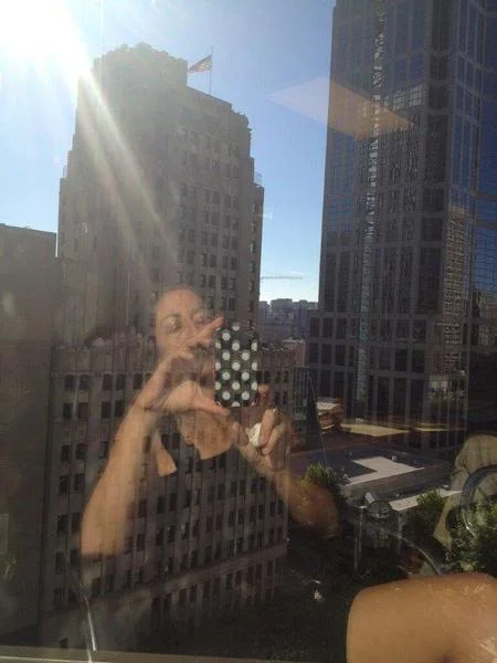 Photo: At WAMS, trying to absorb sunlight through the windows.
