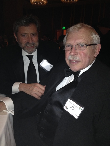 Photo: Paul Whelan in his tuxedo with his dear friend Larry Barron