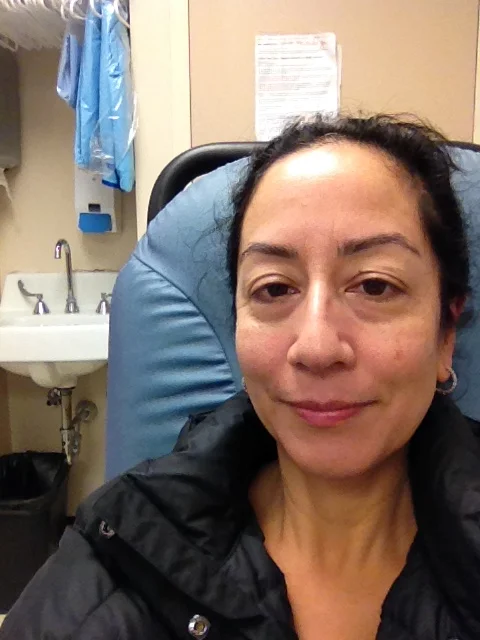 Photo: Glamour shot taken while still slightly still drugged, in the Virginia Mason cubicle while waiting for Anne to come get me out of there.
