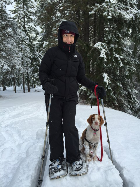 Photo: Nala and I on a picnic table at Lake Wenatchee state park. Right before we jumped off.