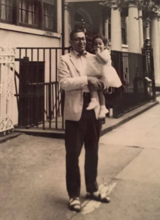 Photo: Dad in his sartorial splendor - including sandals with white socks .