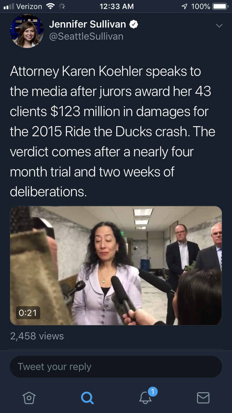 审判后的动议。  骑鸭子国际组织要求重新审判和更换法官