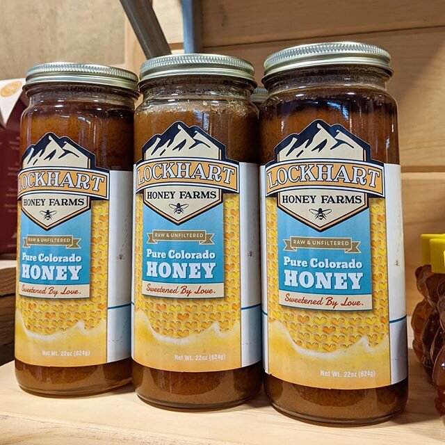 This honey has been a gem in the pantry for our stay at home time. It's distinct Colorado honey flavors really punch up a cup of tea and give your morning oatmeal a yummy sweet zing. 
I Heart Denver Store is open noon-3pm daily with strict social dis